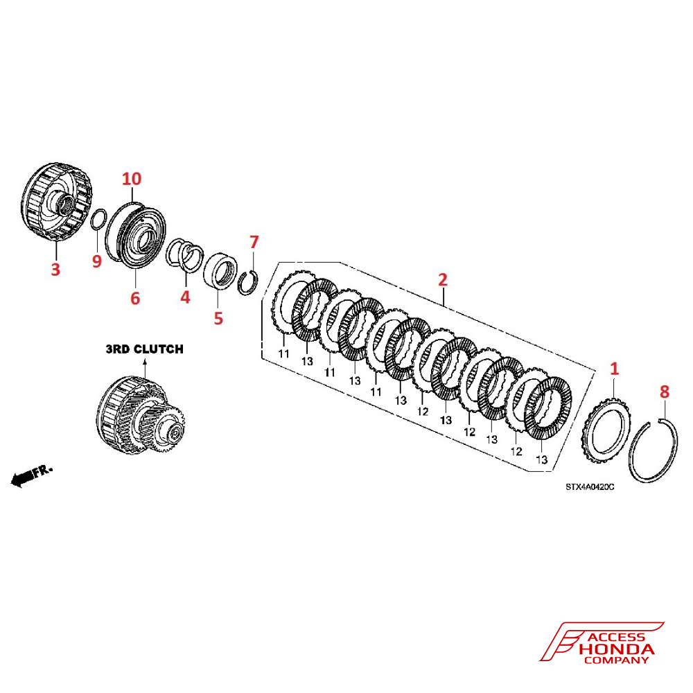Третья передача АТ для Acura MDX 2 Третья передача АТ для Acura MDX 2
