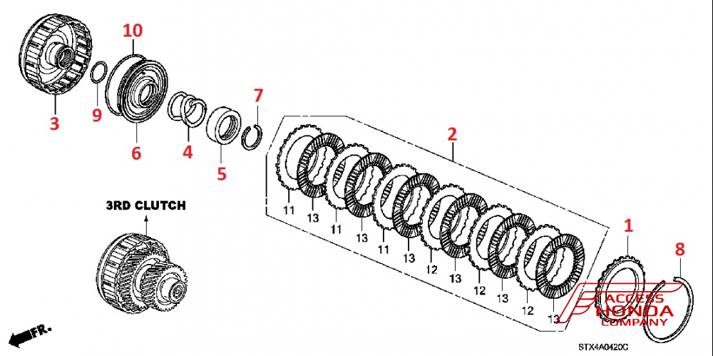 Третья передача АТ для Acura MDX 2 Третья передача АТ для Acura MDX 2