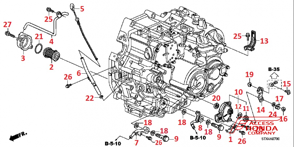 Трубки, датчики, фильтр и комплектующие АКПП для Acura MDX 2 Трубки, датчики, фильтр и комплектующие АКПП для Acura MDX 2