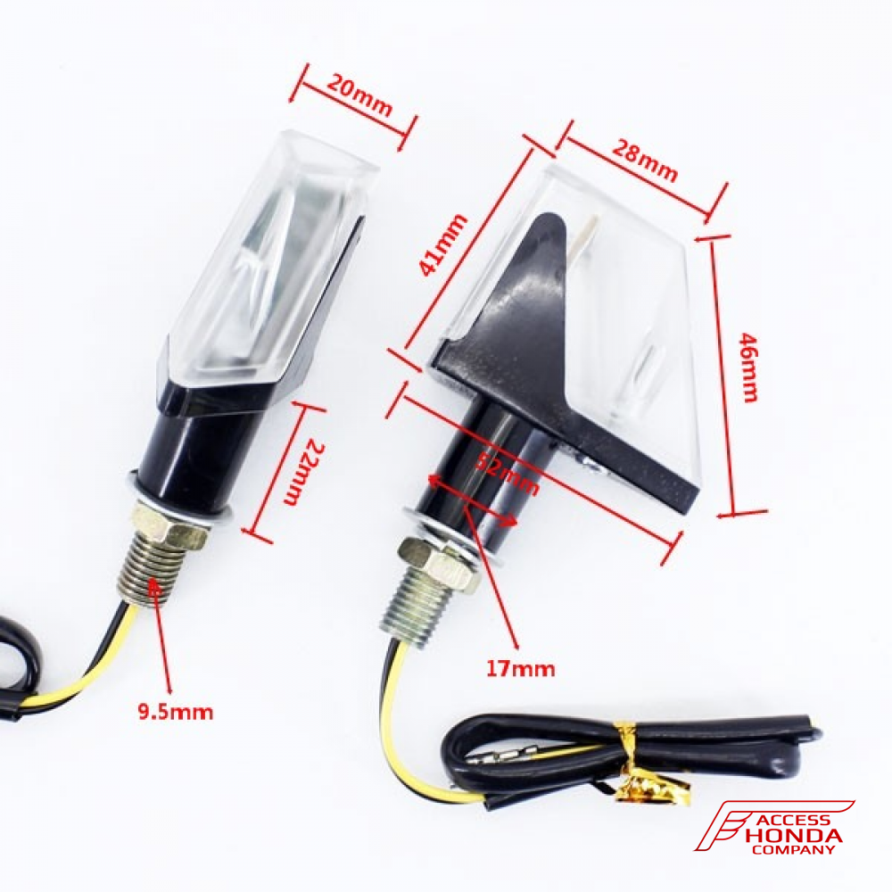 Универсальные светодиодные поворотники для мотоцикла Honda (2 шт.) Универсальные светодиодные поворотники для мотоцикла Honda (2 шт.)