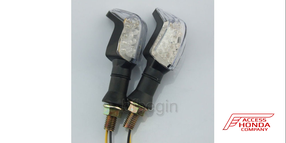 Универсальные светодиодные поворотники для мотоцикла Honda (2 шт.) Универсальные светодиодные поворотники для мотоцикла Honda (2 шт.)