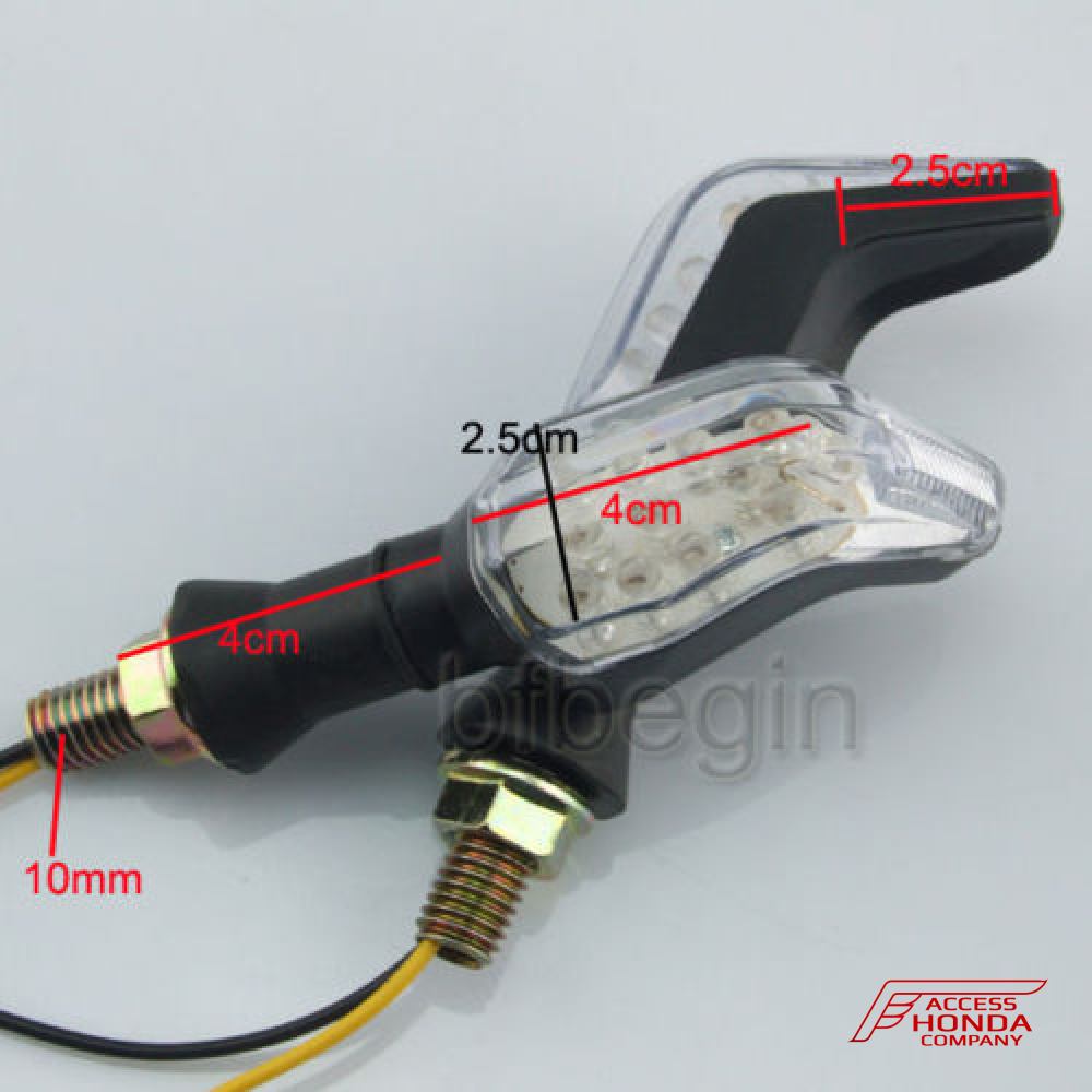 Универсальные светодиодные поворотники для мотоцикла Honda (2 шт.) Универсальные светодиодные поворотники для мотоцикла Honda (2 шт.)