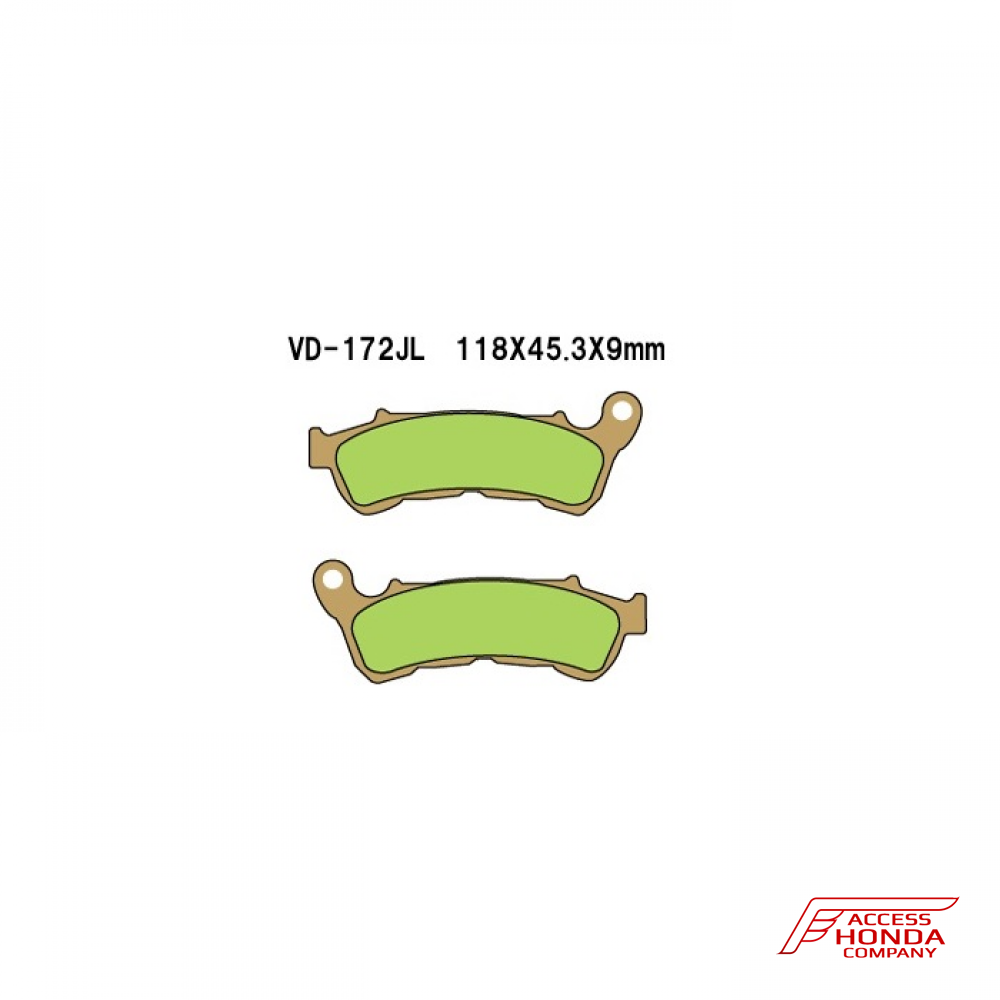 Тормозные колодки VESRAH VD 172JL для мотоциклов Honda Тормозные колодки VESRAH VD 172JL для мотоциклов Honda