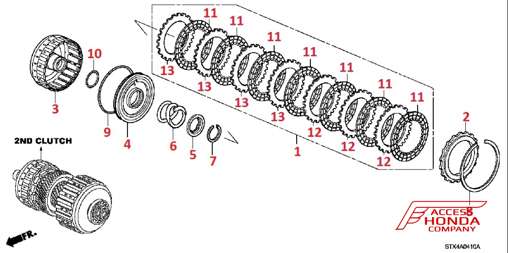 Вторая передача АТ для Acura MDX 2 Вторая передача АТ для Acura MDX 2