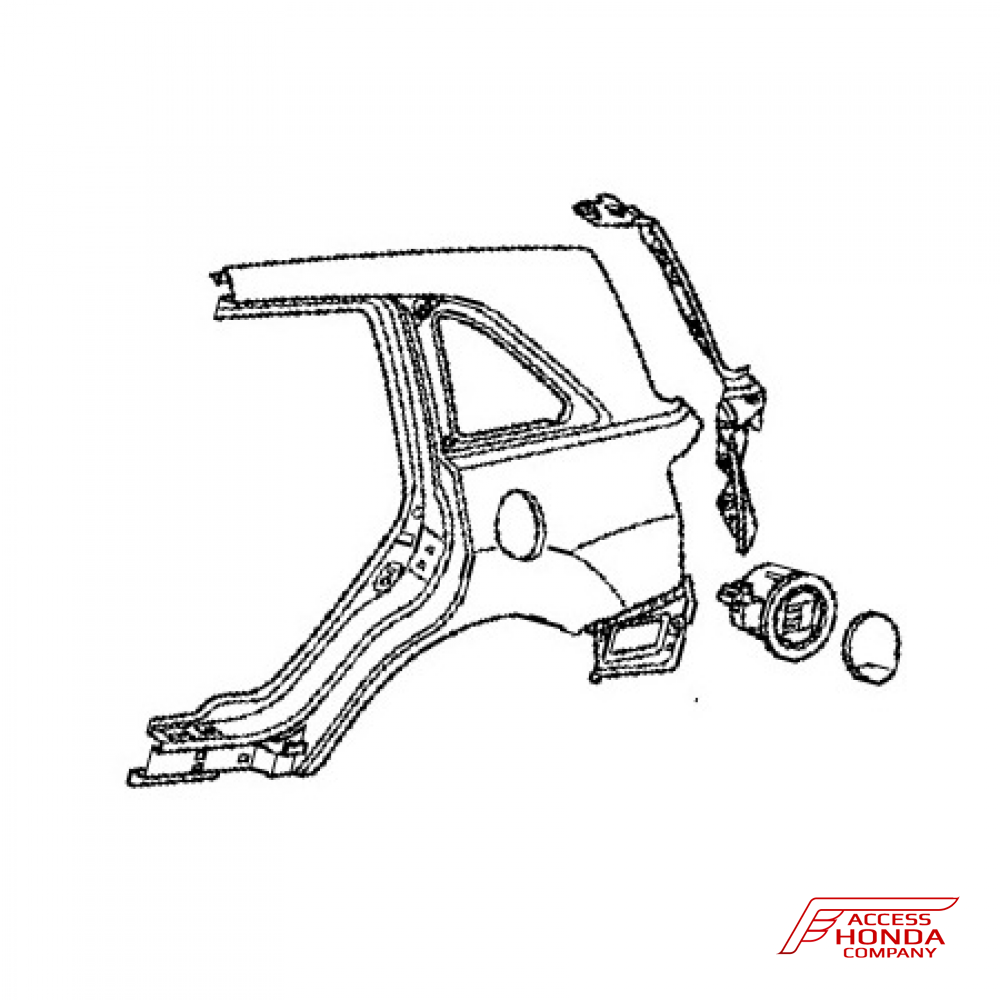 Заднее крыло (левое) для Acura MDX II 2007-09 Заднее крыло (левое) для Acura MDX II 2007-09