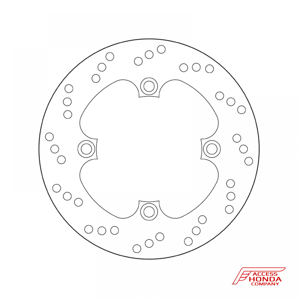 Задний тормозной диск Brembo® Serie Oro для мотоцикла Honda Задний тормозной диск Brembo® Serie Oro для мотоцикла Honda