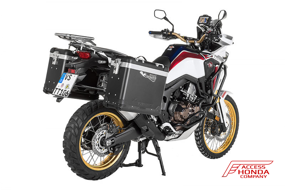 Комплект Алюминиевых кофров и креплений Touratech ZEGA PRO 2 (черный матовый) 31/38 литров для мотцикла Honda CRF1000L Africa Twin Комплект Алюминиевых кофров и креплений Touratech ZEGA PRO 2 (черный матовый) 31/38 литров для мотцикла Honda CRF1000L Africa Twin