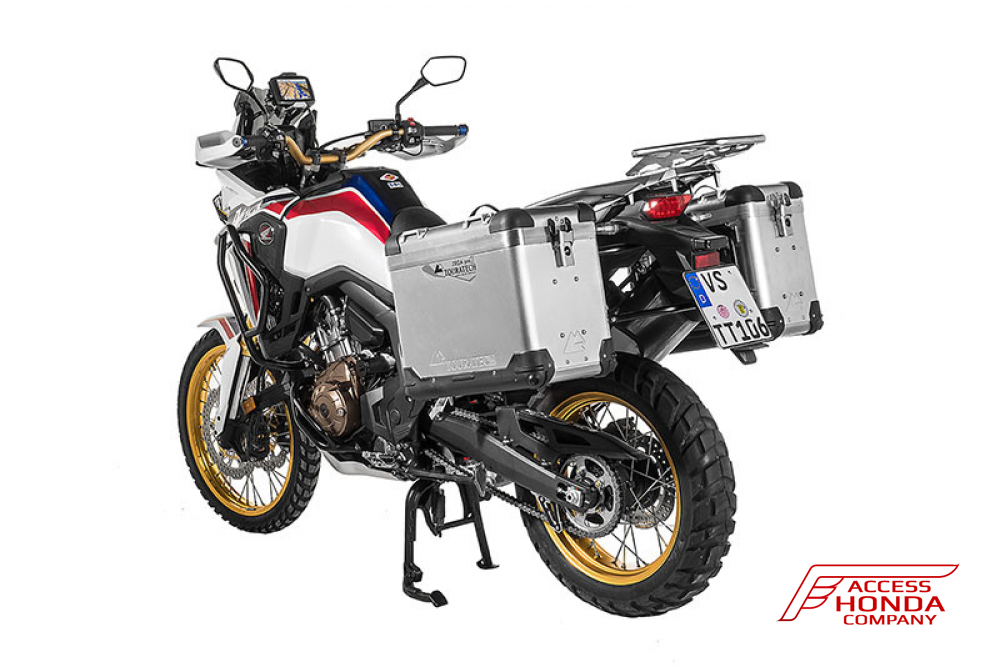 Комплект Алюминиевых кофров и креплений Touratech ZEGA PRO 2 38/45 литров для мотцикла Honda CRF1000L Africa Twin Комплект Алюминиевых кофров и креплений Touratech ZEGA PRO 2 38/45 литров для мотцикла Honda CRF1000L Africa Twin