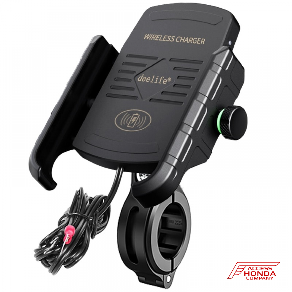 Зажим телефона на руль Deelife с беспроводной зарядкой (ZM8W) Зажим телефона на руль Deelife с беспроводной зарядкой (ZM8W)